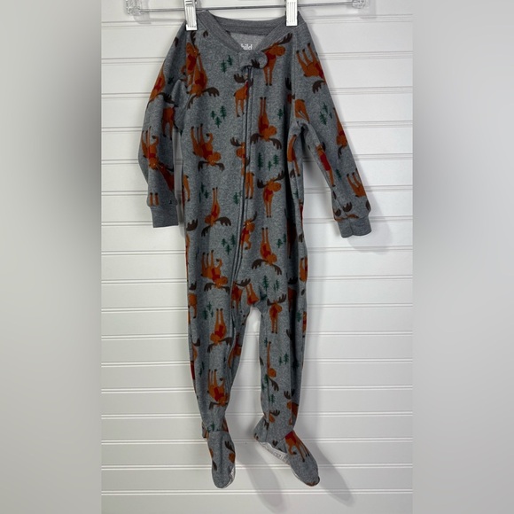 Child of Mine Christmas moose footie pajamas. Size 18 months. - Picture 1 of 3